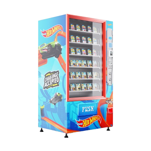 Themed collectible vendor - Mattel-licensed character wrap